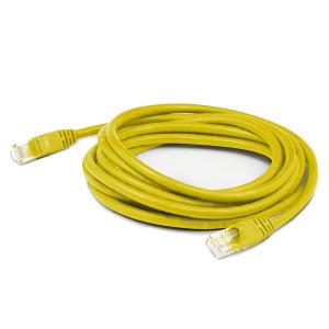 Network Patch Cable Cat5e - Rj-45 (male) To Rj-45 (male) - Utp Pvc Straight Booted Snagless - Yellow - 2m