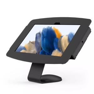 Bundle VESA Fixed 45 Degree Core Counter Stand or Wall Mount + Space Enclosure For Galaxy Tab A8 10.5in - Black