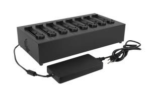 F110 Multi-bay Battery Charger-- (eight Bay) W/z Adapter