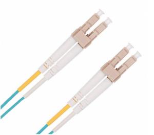1 Metre Om3 50/125 Multimode Lc-lc Fibre Patch Lead - Aqua