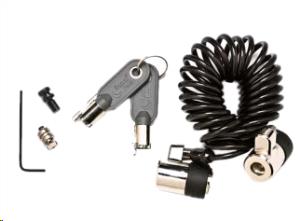 Dual Lock Curly Cable With 5 X 10mm Anchor Point Black