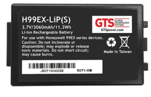 Dolphin 99ex/gx 3060mah Li-polm 3.7v 99ex-btec-1 100pack