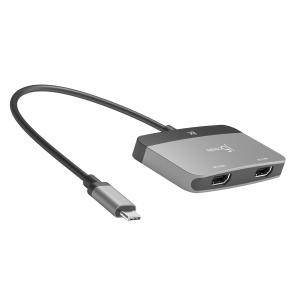 Dual Display Adapter - 1x USB-c (male) - 2x Hdmi 2.1 (female) - 8k 7680 z 4320 - Space Gray/ Black
