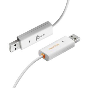 USB Transfer Cable 2.0 Cable - 480mbps - 2x USB 2.0 Type-a Male - 1.8m White