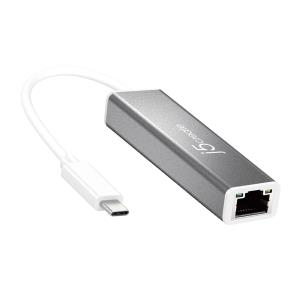 Converter Adapter - 1x USB Type-c (male) - 1x Rj45 (female) - Silver