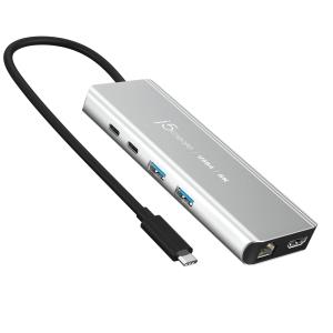 8k Multi-port Hub - 1x USB4 (male) - 2x USB-c 2x USB Type-a 1x 8k Hdmi 1x Rj45 (female) - Space Grey