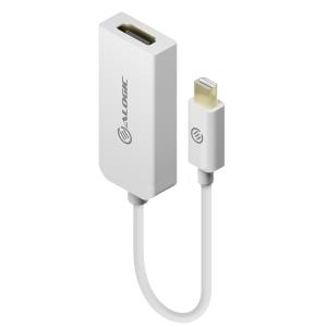 Premium Mini DisplayPort to HDMI Adapter - Male to Female - WHITE - 15cm