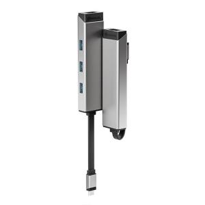 USB-C To 3X USB-A + RJ45 Adapter