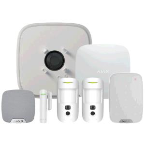 Ajax Kit 3cam Dd House With Keypad (8pd) White