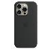 iPhone 15 Pro - Silicone Case With Magsafe - Black