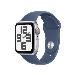 Apple Watch Se Gps + Cellular 40mm Silver Aluminium Case With Denim Sport Band - S/m