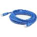 7FT BLUE CAT6 UTP PVC CURJ-45 M/M PATCH CABLE