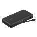 20k Pd30w Integrated USB-c Cable Power Bank Black