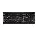 KC 1000 Flat Keyboard - Corded USB - Black - Azerty Belgian
