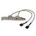 USB I/o Port Cable Pc Backplate 2-port USB With Cables To MB