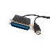 USB Cable Adapter USBa-male/ Centronics36-male Converter
