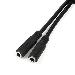Headset Splitter Adapter 3.5mm 4 Pin To 2x 3 Pin 3.5mm - M/f