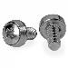 12-24 Server Rack Screws - Mounting Screws for Rack and Server Cabinets - Nickel-Plated - 50 pack