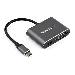 Multiport Video Adapter - USB C Vga Or Mini DisplayPort With Hdr