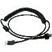 Cable Cab-553 USB Type A Coiled 2.4m Ip67