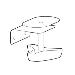 Accessory Lx Pro Lower Desk Clamp Replacement Kit - Matte Black