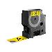 Tape Label Black On Yellow 24mmx7m Type D1