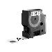 Tape Label Black On White 24mmx7m Type D1