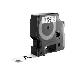 D1 Standard Tape Black On White 19mmx7m
