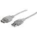 USB 2.0 A To A Extension 3m Silver