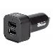 Car Charger with 2 USB Ports and Charging Cable