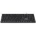 Wired Keyboard, - 104 Keys - Built-in USB Cable - LED Indicator Lights - Black - Qwerty Uk