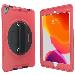 Protective Case W/ Built-in 360 Rotatable Grip Kickstand iPad Red