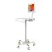 Medical Grade Anti-microbial Vesa Floor Stand With Enclosure