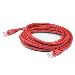 Network Patch Cable CAT6a - Rj-45 (male) To Rj-45 (male) - Utp Pvc Snagless Straight Booted - Red - 1m