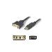 Adaptor Cable - DisplayPort 1.2 Male To DVI-I (29 Pin) Female - 0.2m -  Black