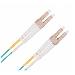 2 Metre Om3 50/125 Multimode Lc-lc Fibre Patch Lead - Aqua