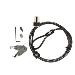 Single Lock Straight Cable With 5x10mm Anchor Point Black