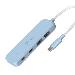 USB-c Hub - USB-c To 2x USB Type-c - 2x USB Type-a Gen 2 Hub - Cyan