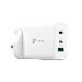 3 Port Charger - 65w Gan - 2x USB-c Female 1x USB Type-a Female - (uk) White