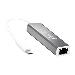 Converter Adapter - 1x USB Type-c (male) - 1x Rj45 (female) - Silver