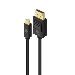 Mini DisplayPort to DisplayPort Cable Ver 1.2 Male to Male with 4K support - 1m