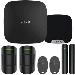 Ajax Kit 2 Hub2(2g)+mp Apartment With Keyfobs (8pd) Bla